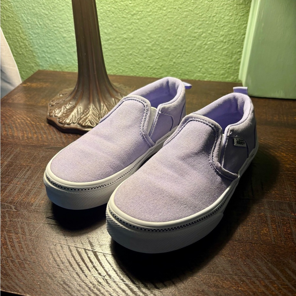 Vans Light Purple Slip-On Shoes